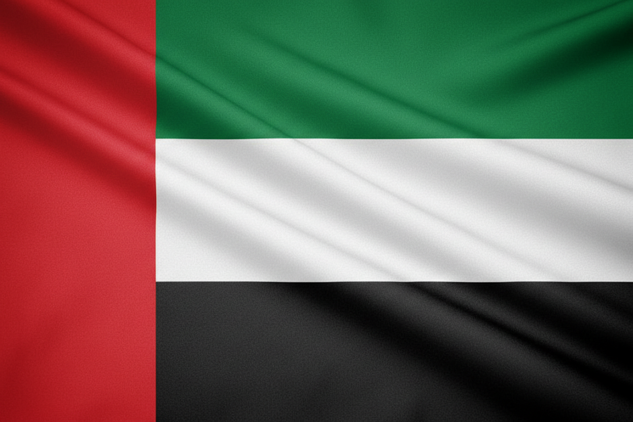 full secreen UAE flag no gap