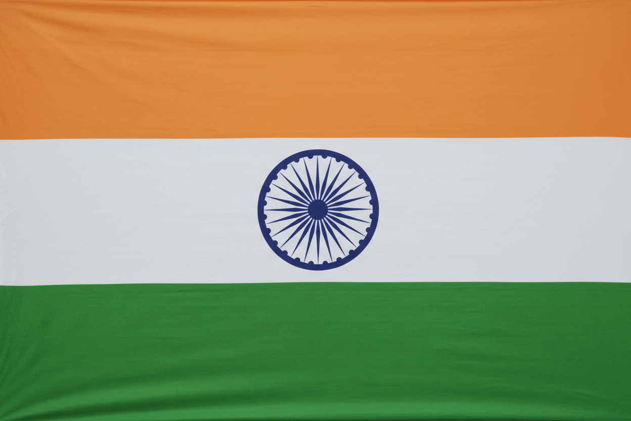 full width India flag no gap